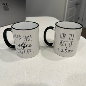 Engagement or wedding coffee mug for couple! let's have coffee together